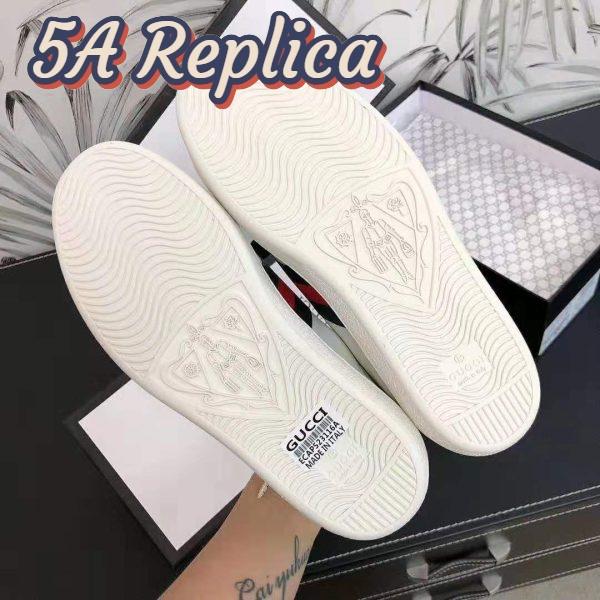 Replica Gucci Unisex Ace Sneaker with Gucci Band-White 10