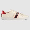 Replica Gucci Unisex Ace Sneaker with Gucci Band-White 11