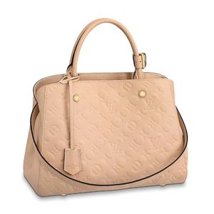 Replica Louis Vuitton LV Women Montaigne MM Handbag Monogram Empreinte Leather