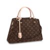 Replica Louis Vuitton LV Women Montaigne MM Handbag Monogram Empreinte Leather-Navy 12