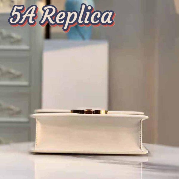 Replica Dior Women 30 Montaigne Bag Des Vents Box Calfskin-White 8