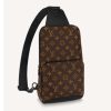 Replica Louis Vuitton Unisex Avenue Sling Bag Coated Damier Graphique Canvas Textile Lining 11
