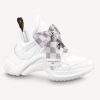 Replica Louis Vuitton Women LV Archlight 2.0 Platform Sneaker Orange Silver 5 Cm Heel 17