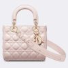 Replica Dior Women CD Dream Bucket Bag Dusty Ivory Cannage Cotton Bead Embroidery 15