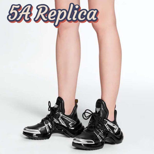 Replica Louis Vuitton Women LV Archlight Sneaker Leather Technical Fabrics-Black 8