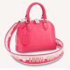 Replica Louis Vuitton LV Women Alma BB Handbag Pink Epi Grained Cowhide Leather