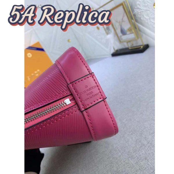 Replica Louis Vuitton LV Women Alma BB Handbag Pink Epi Grained Cowhide Leather 9