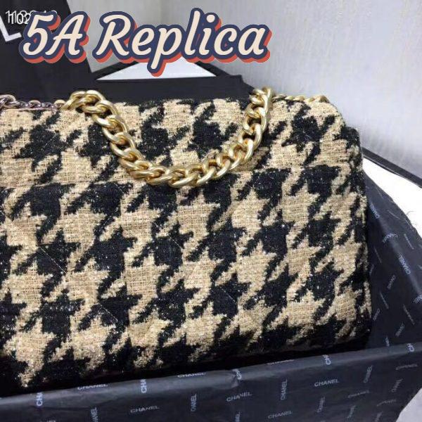 Replica Chanel Women 19 Maxi Flap Bag-Black and Sandy 5