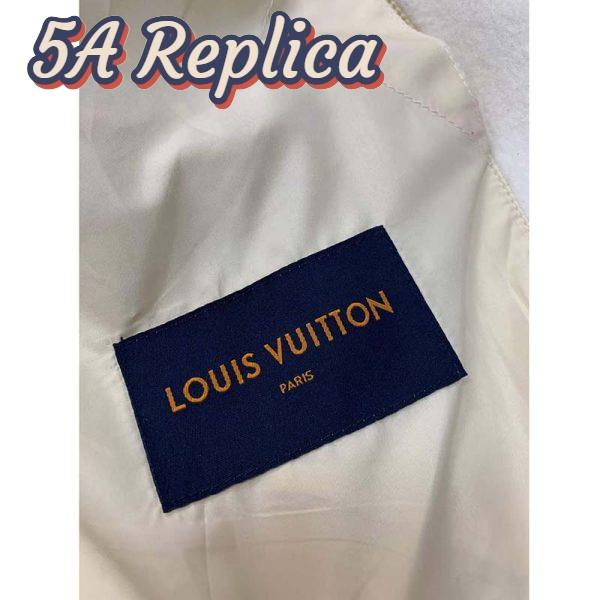 Replica Louis Vuitton LV Women Multi-Patches Mixed Leather Varsity Blouson LWG Calf White 19