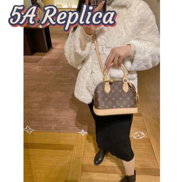 Replica Louis Vuitton LV Women Alma BB Handbag Monogram Coated Canvas Smooth Cowhide 15