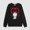 Replica Gucci Men Doraemon x Gucci Cotton Sweatshirt Crewneck Oversized Fit-Navy 17