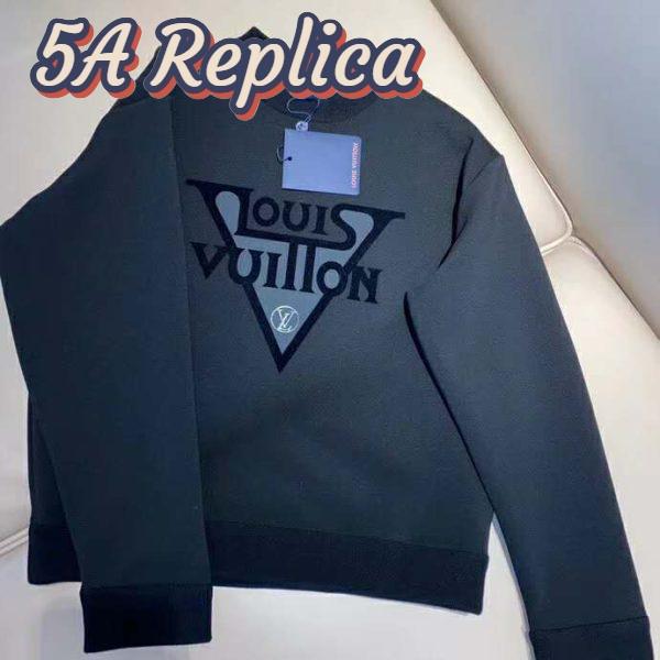 Replica Louis Vuitton LV Women LV Midnight Sweatshirt in Cotton Jersey-Black 4
