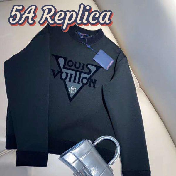 Replica Louis Vuitton LV Women LV Midnight Sweatshirt in Cotton Jersey-Black 6