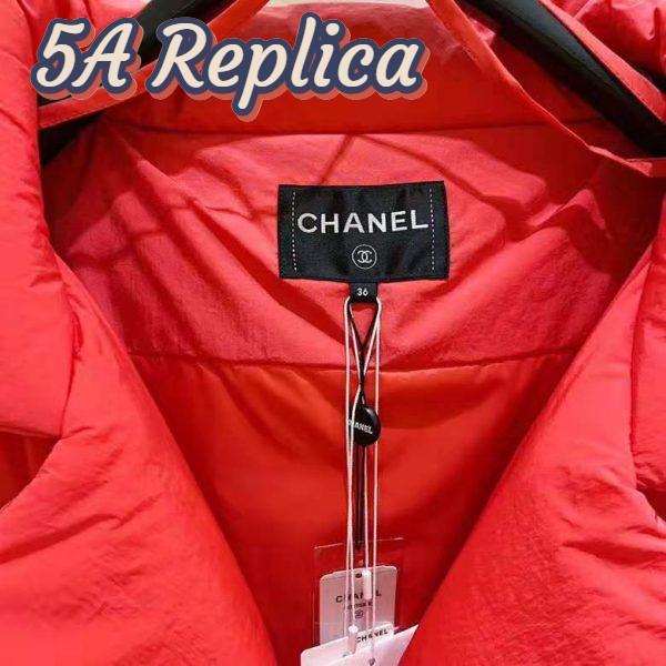 Replica Chanel Women Mixed Fibers Red Purple & Fuchsia Jacket 7