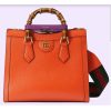 Replica Gucci Women GG Diana Small Tote Bag Double G Brown Leather 15