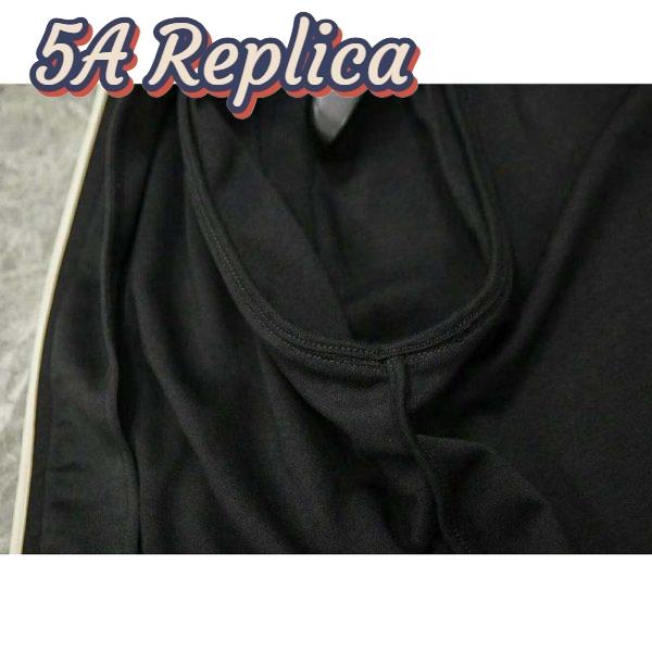 Replica Gucci GG Men Oversize Technical Jersey Jacket Interlocking G-Black 13