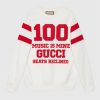 Replica Gucci GG Women Gucci 100 Cotton Sweatshirt Off-Whtie Cotton Oversized Crewneck 16