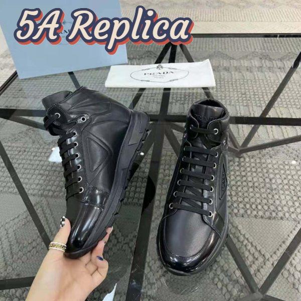 Replica Prada Men PRAX 01 Re-Nylon and Brushed Leather Sneakers 6