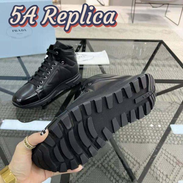 Replica Prada Men PRAX 01 Re-Nylon and Brushed Leather Sneakers 11