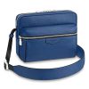 Replica Louis Vuitton LV Unisex Studio Messenger Blue 3D Damier Infini Cowhide Leather 2