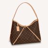 Replica Louis Vuitton LV Unisex Neverfull PM Tote Brown Monogram Coated Canvas Cowhide 14