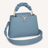 Replica Louis Vuitton LV Women Capucines BB Handbag Cream Beige Pearly Pink Taurillon Leather 3