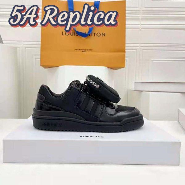 Replica Prada Women Adidas for Prada Re-Nylon Forum Sneakers-Black 11
