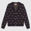 Replica Gucci Men GG Jacquard Cotton Jacket Blue Ivory GG Jacquard Jersey 16