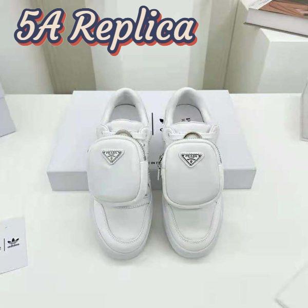 Replica Prada Women Adidas for Prada Re-Nylon Forum Sneakers-White 3