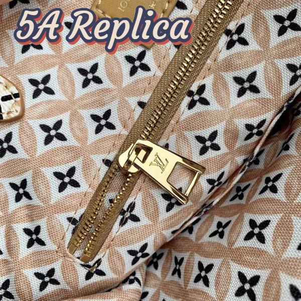 Replica Louis Vuitton Women OnTheGo MM Tote Beige Monogram Coated Canvas Textile Lining 10