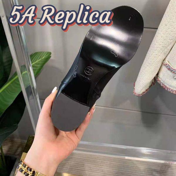 Replica Chanel Women Ankle Boots Calfskin Black 6.5 cm 2.6 in Heel 13