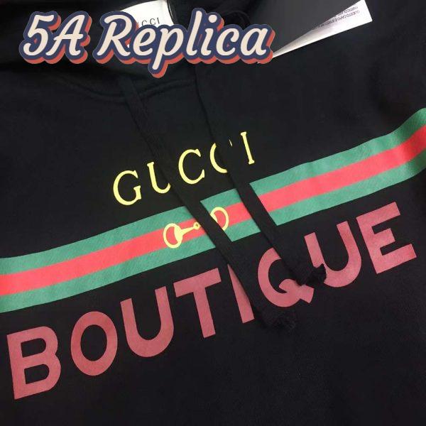 Replica Gucci Men Gucci Boutique Print Sweatshirt – Black 4