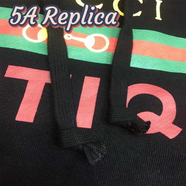 Replica Gucci Men Gucci Boutique Print Sweatshirt – Black 5