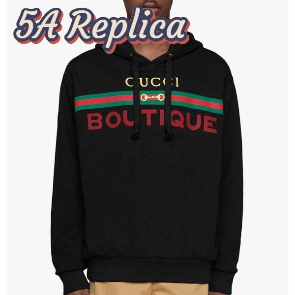 Replica Gucci Men Gucci Boutique Print Sweatshirt – Black 8