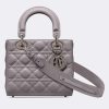 Replica Fendi FF Women By The Way Medium Gray Leather Elaphe Boston Bag 12