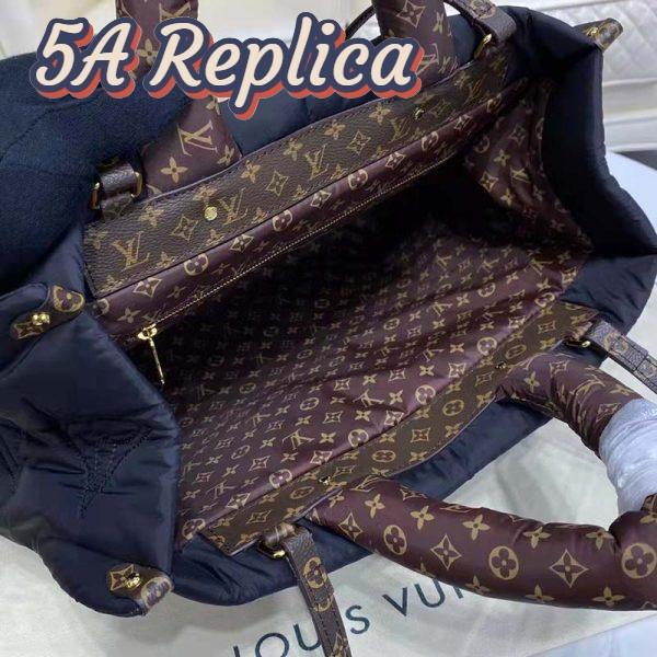 Replica Louis Vuitton LV Unisex OnTheGO GM Tote Bag Black Econyl 8