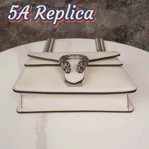 Replica Gucci GG Women Dionysus Leather Mini Bag Beige Metal-Free Tanned Leather 6