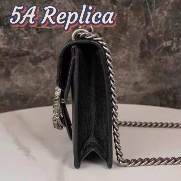 Replica Gucci GG Women Dionysus Leather Mini Bag Black Metal-Free Tanned Leather 6