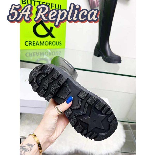 Replica Dior Women CD Symbol Boot Black Supple Calfskin 34 Cm High 8