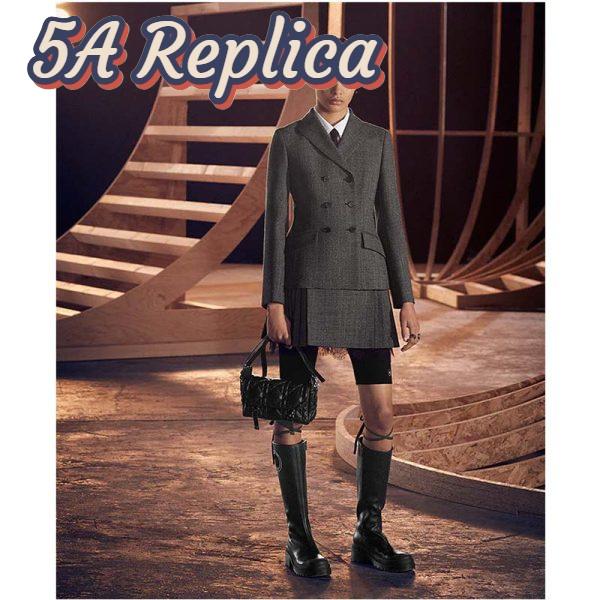 Replica Dior Women CD Symbol Boot Black Supple Calfskin 34 Cm High 11