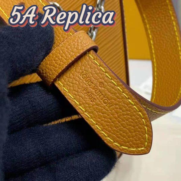 Replica Louis Vuitton LV Women Marelle Handbag Honey Gold Epi Grained Cowhide Leather Canvas 14