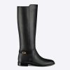 Replica Dior Women Dior Empreinte Ankle Boot ‘CD’ Signature Black Calfskin 12