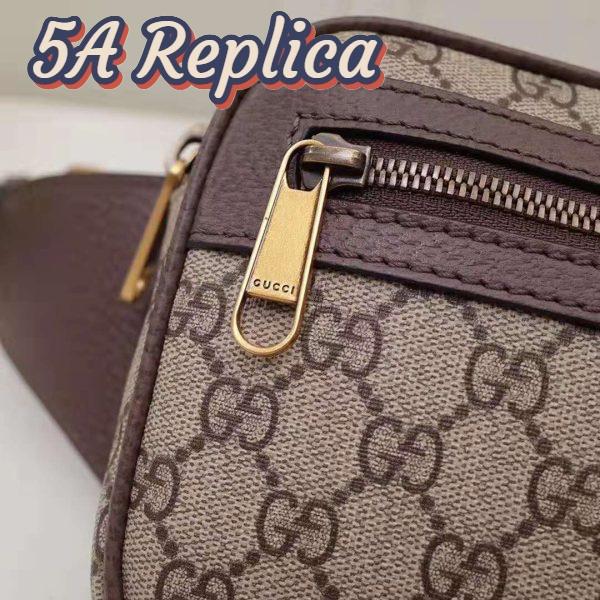 Replica Gucci GG Unisex Ophidia GG Belt Bag in Beige/Ebony Soft GG Supreme Canvas 9