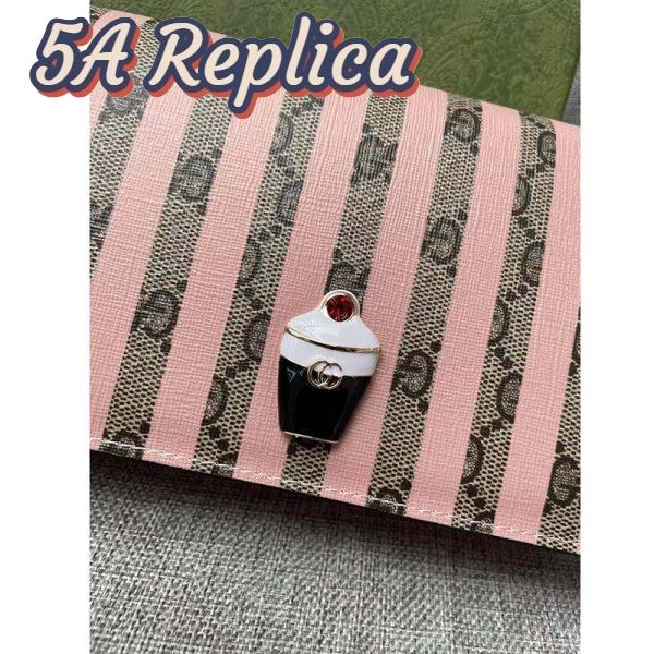 Replica Gucci Women Double G Mini Bag Enamel Ice Cream GG Supreme Canvas 9