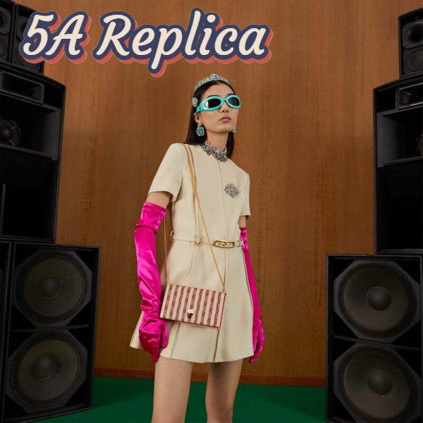 Replica Gucci Women Double G Mini Bag Enamel Ice Cream GG Supreme Canvas 13