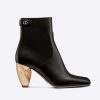 Replica Dior Women Rhodes Heeled Ankle Boot White Supple Calfskin 13
