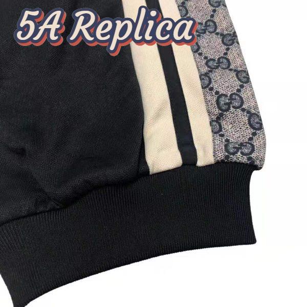 Replica Gucci Men Oversize Technical Jersey Jacket in GG Printed Nylon-Black 10