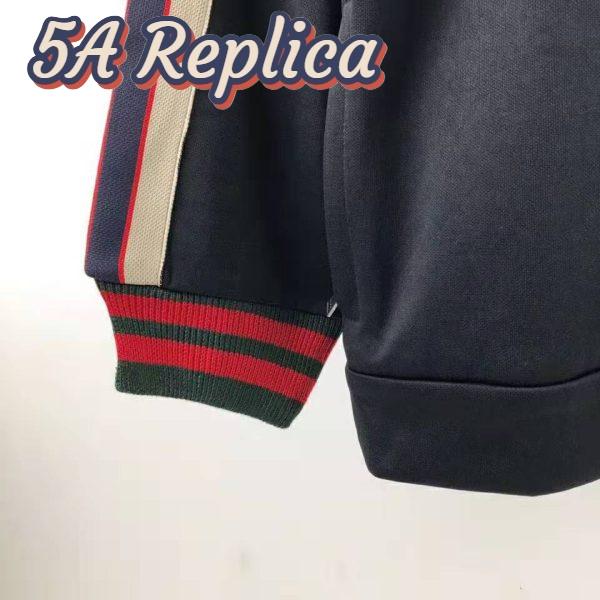 Replica Gucci Men Technical Jersey Jacket-Black 8