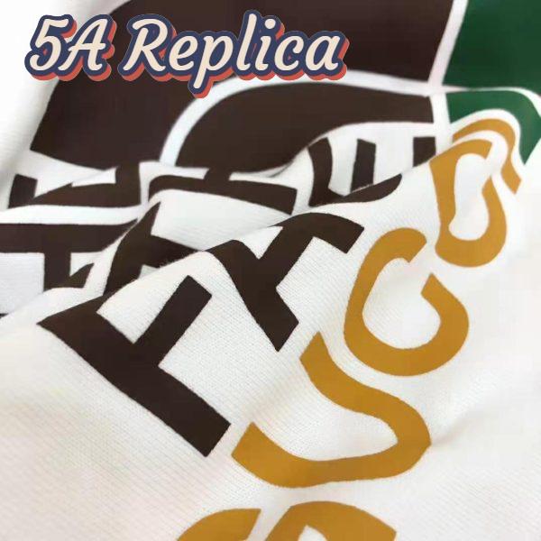 Replica Gucci Men The North Face x Gucci Cotton Sweatshirt Crewneck Long Sleeves-White 7