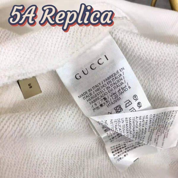 Replica Gucci Men The North Face x Gucci Cotton Sweatshirt Crewneck Long Sleeves-White 11